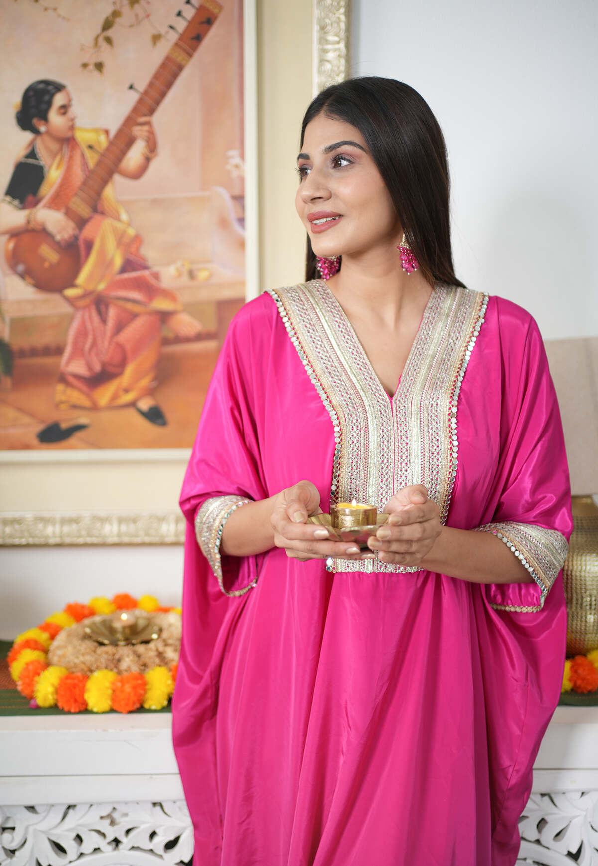 Pink Kaftaan Co-ord Set