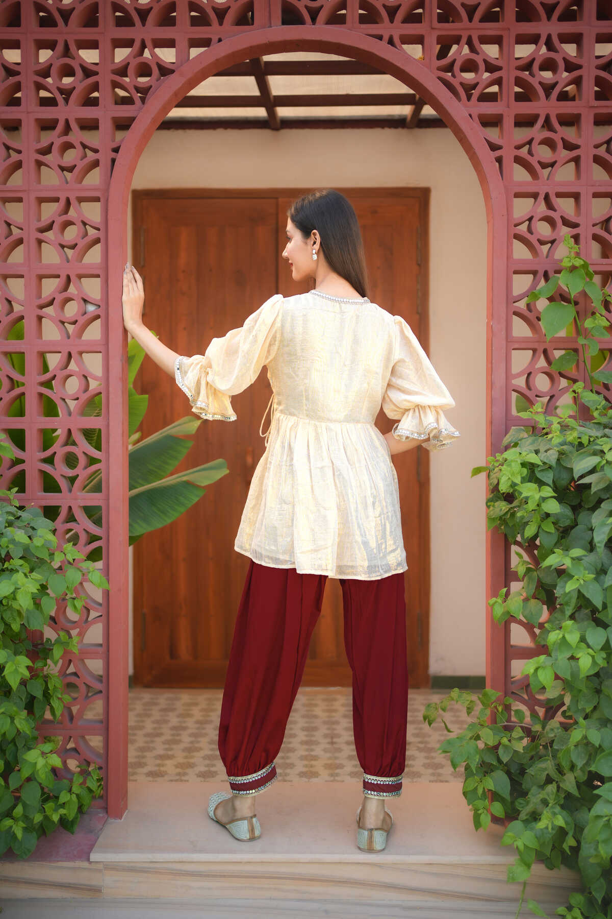 Angrakha Top  With Afghani Pant