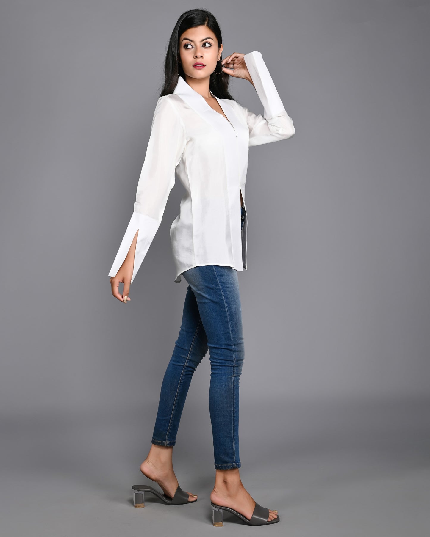 White Uppada Luxury Shirt