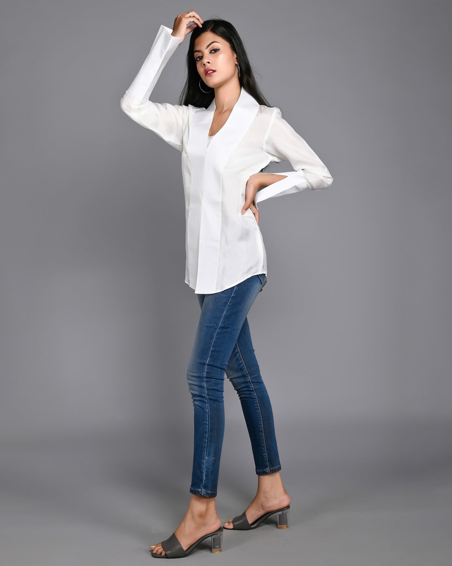 White Uppada Luxury Shirt