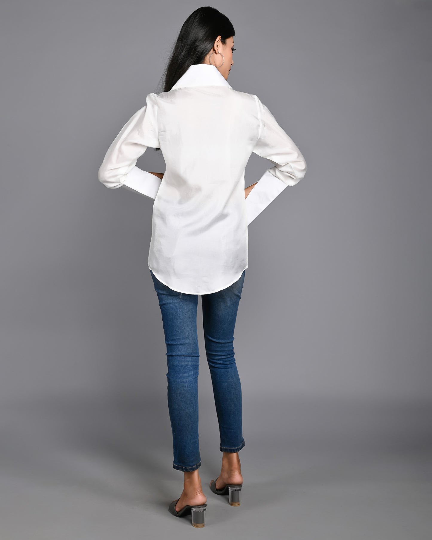 White Uppada Luxury Shirt