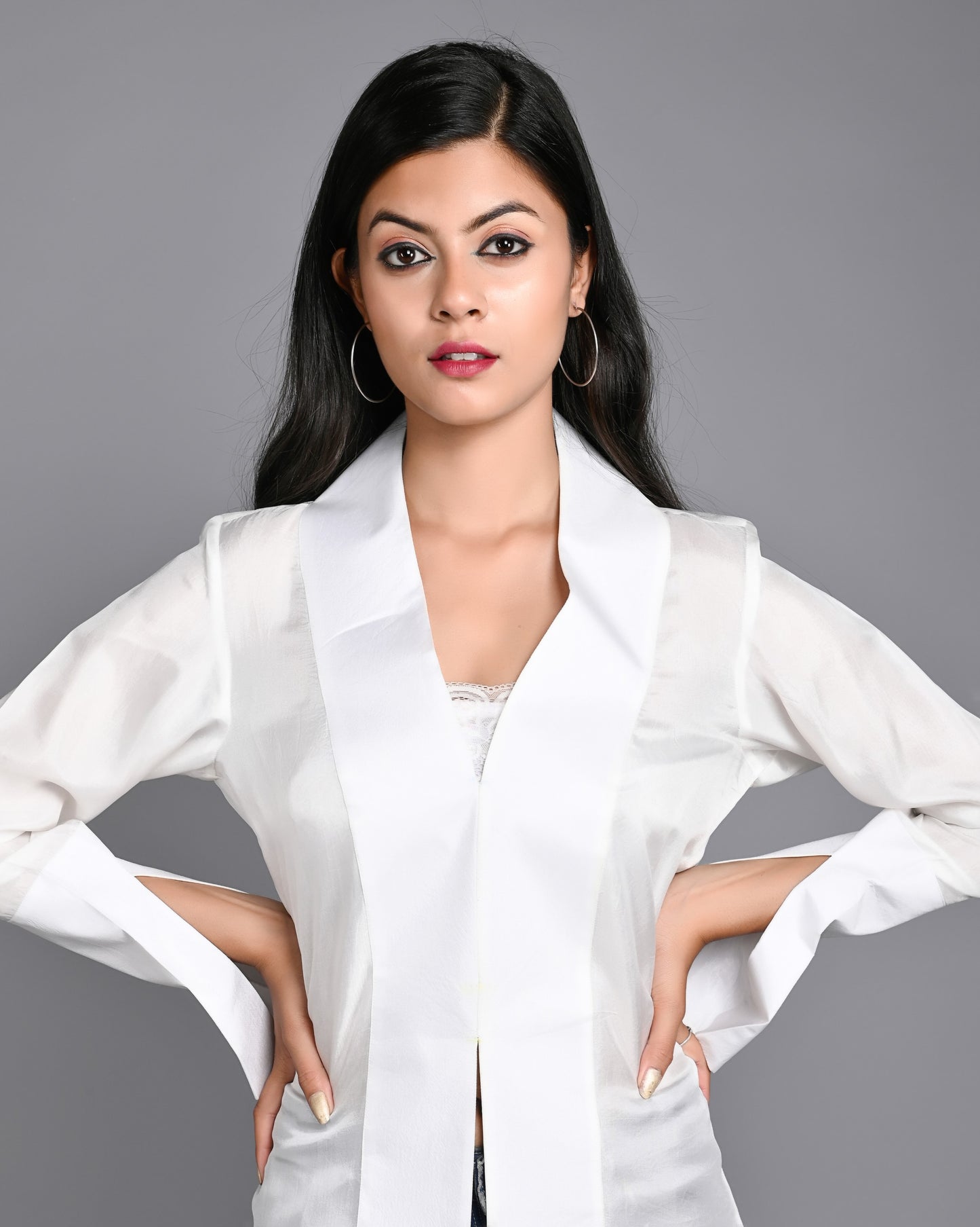 White Uppada Luxury Shirt