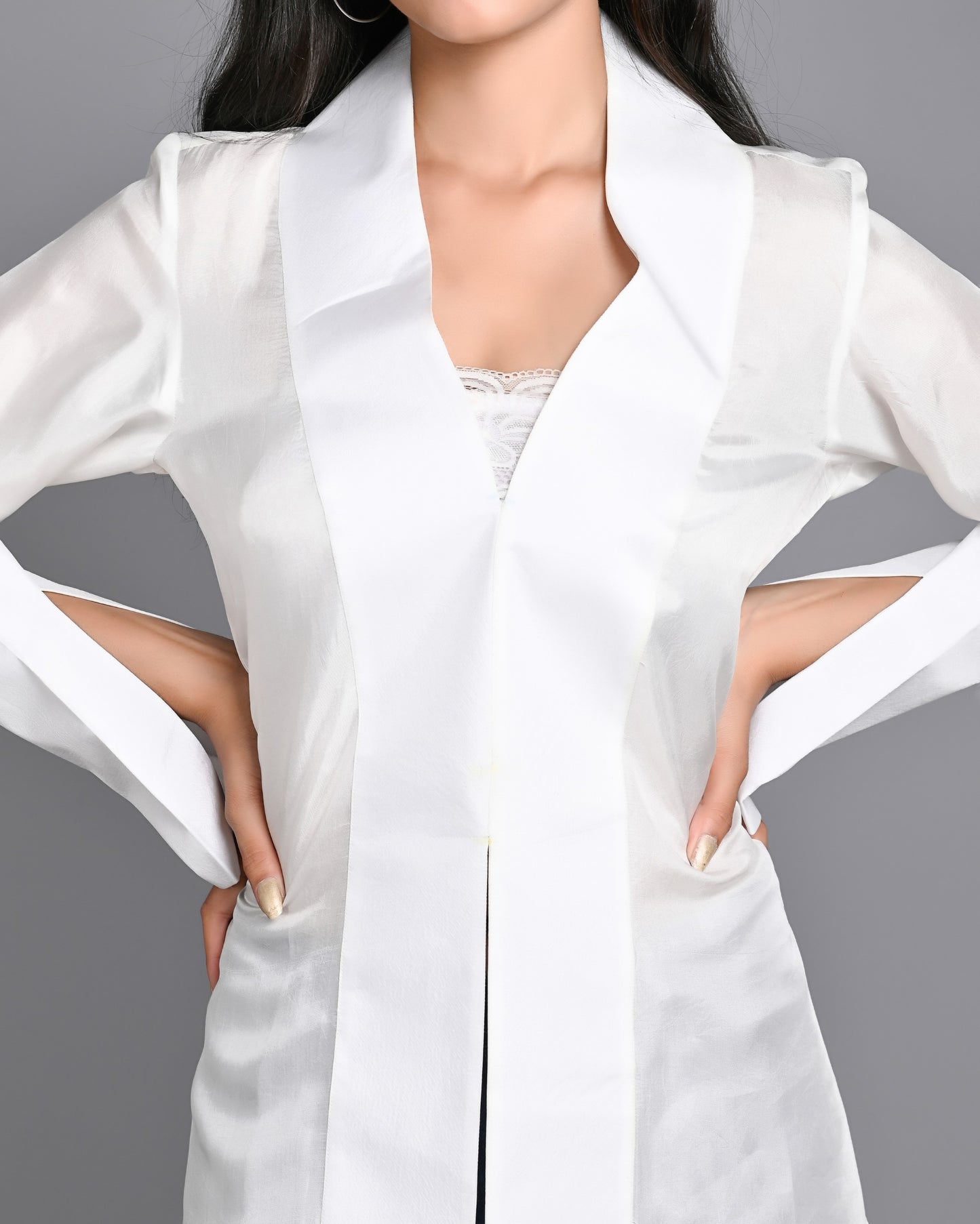 White Uppada Luxury Shirt
